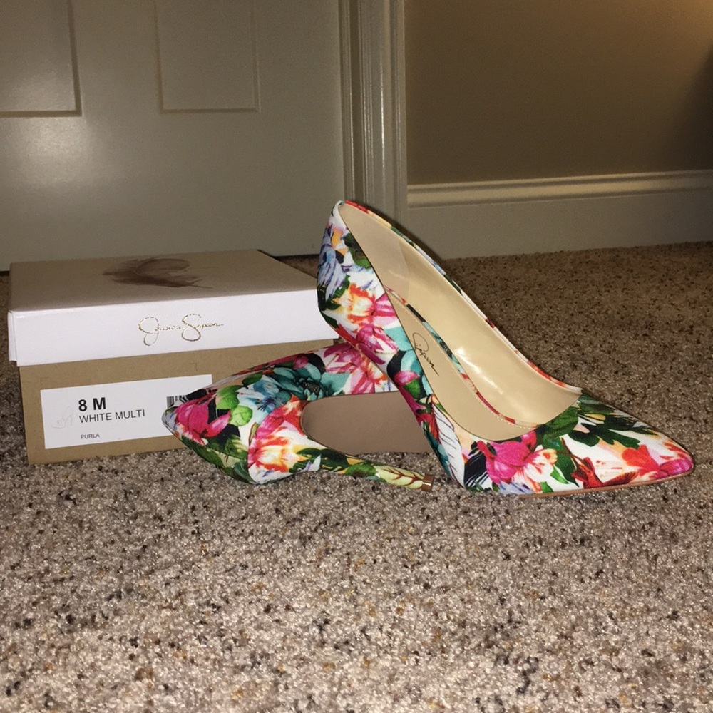 Never worn! Floral pumps - Jessica Simpson